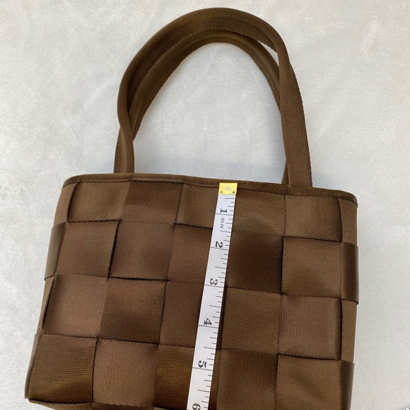 Women’s Seatbelt Bag Handbag Purse Snap Close with Double Handles Brown small - Picture 5 of 8